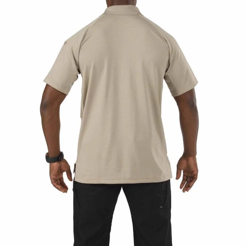 5.11 Performance Short Sleeve Polo Silver Tan - Image 2
