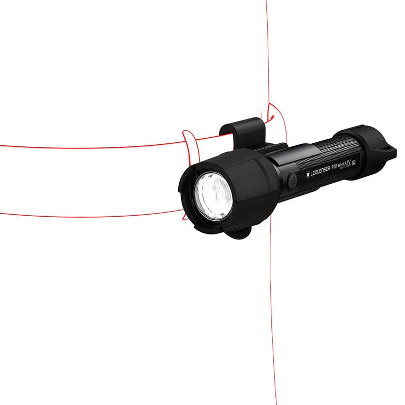 Ledlenser P7R Work UV 1200lm Led & UV Led 365nm Rechargeable Rugged Waterproof Flashlight - Image 4