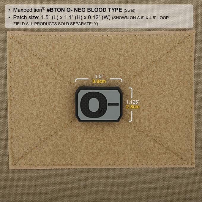 Maxpedition O- Blood Type Morale Patch - Image 2