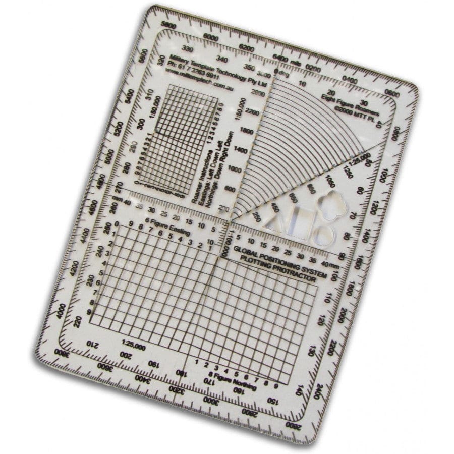 Military Template Tech GPS Plotting Protractor - Image 5