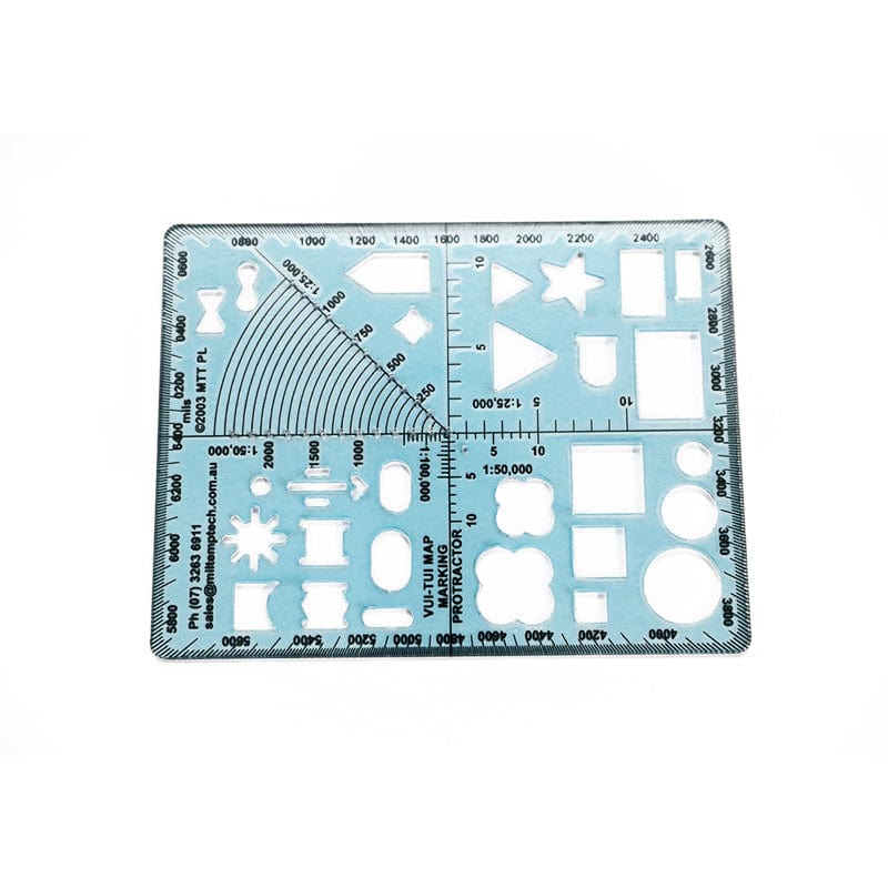 Military Template Tech Vui-Tui Marking Protractor