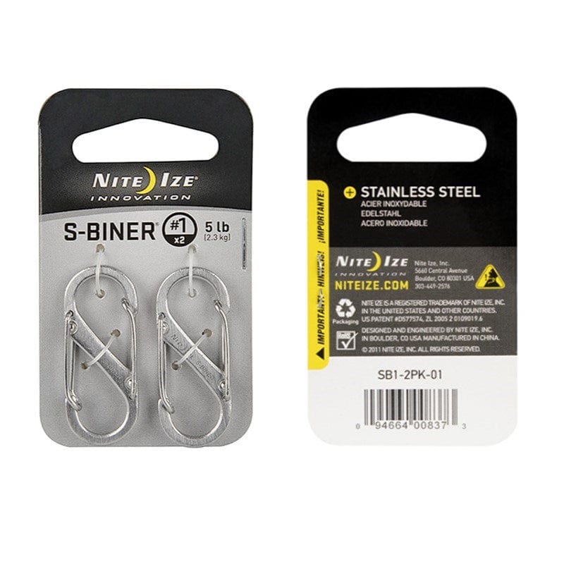 Nite Ize S-Biner Dual Carabiner Stainless Steel #1 - 2 Pack - Image 2
