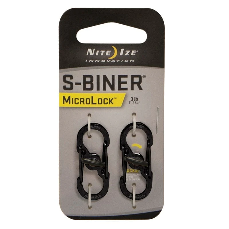 Nite Ize S-Biner Microlock Stainless Steel - 2 Pack