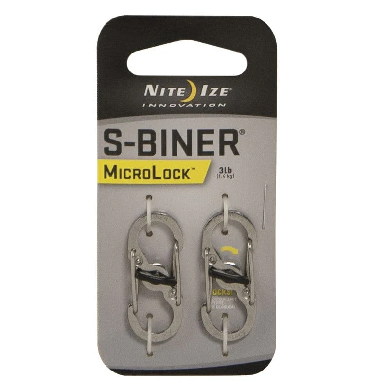 Nite Ize S-Biner Microlock Stainless Steel - 2 Pack - Image 2