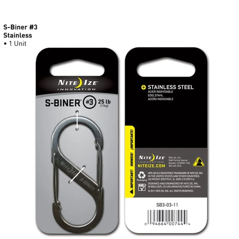 Nite Ize S-Biner Stainless Steel #3 - Image 2