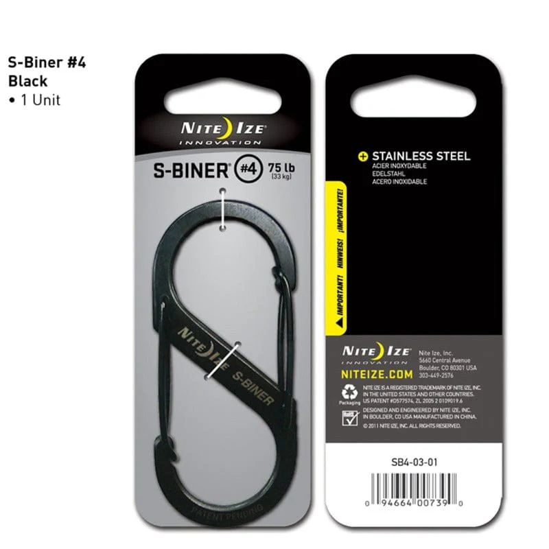 Nite Ize S-Biner Stainless Steel #4 - Image 2