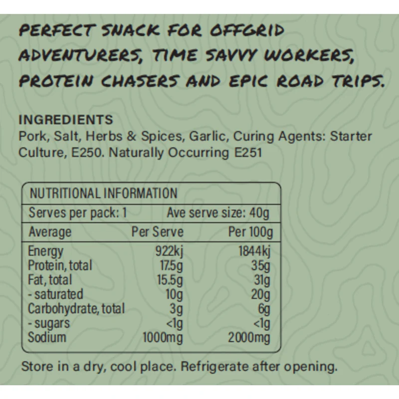 Offgrid Firestick Shelf Stable Salami - Image 4