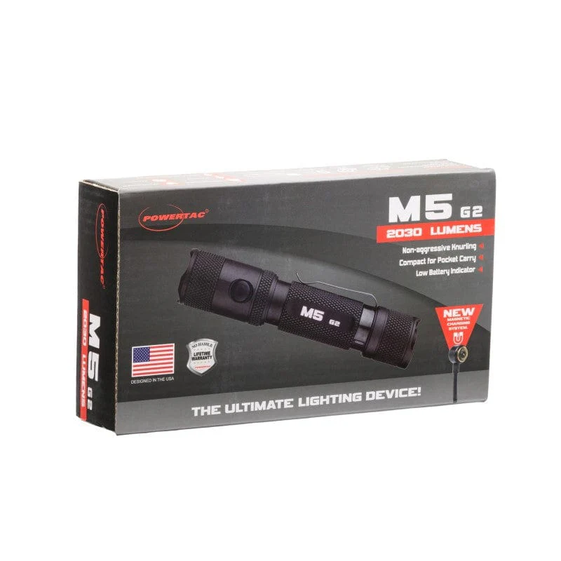 Powertac M5-G2 2030 Lumen Magnetic USB Rechargeable LED Flashlight - Image 7