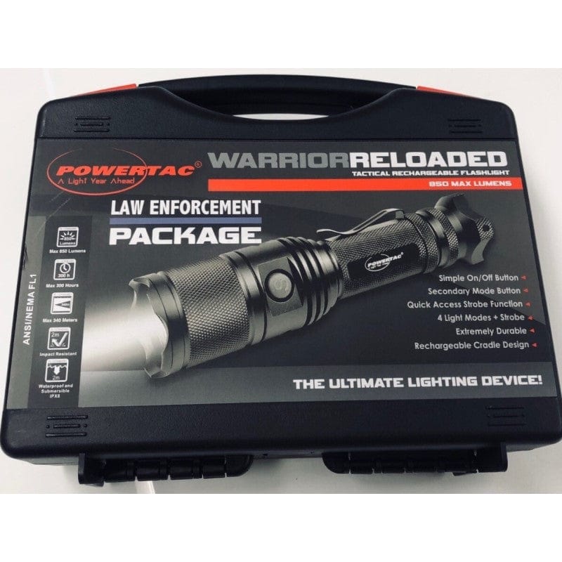 Powertac Warrior Reloaded - 850 Lumens LED Flashlight - Law Enforcement Edition - Image 3