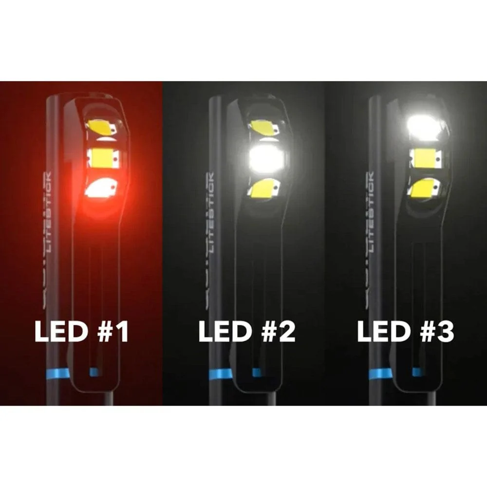QuiqLite LiteStick Tactical LED Clip-On Light - Red/White - Image 2