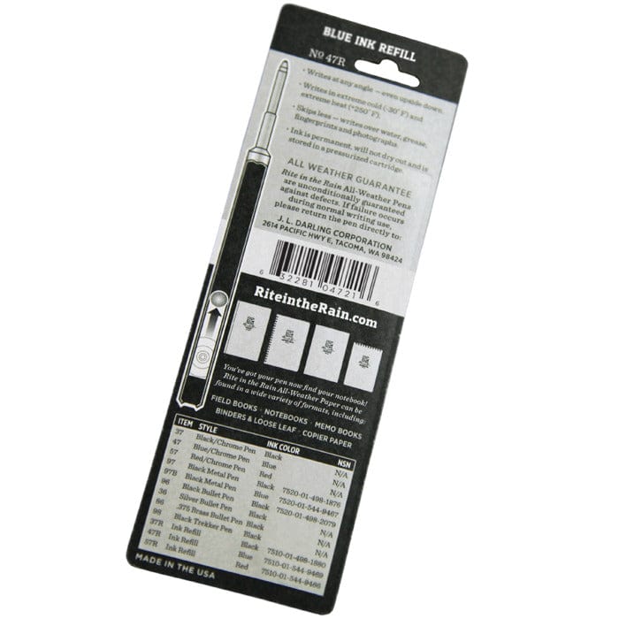 RITR 47R All-Weather Pen Refill Blue Ink - Image 3
