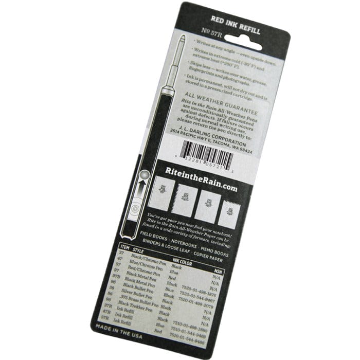 RITR 57R All-Weather Pen Refill Red Ink - Image 5