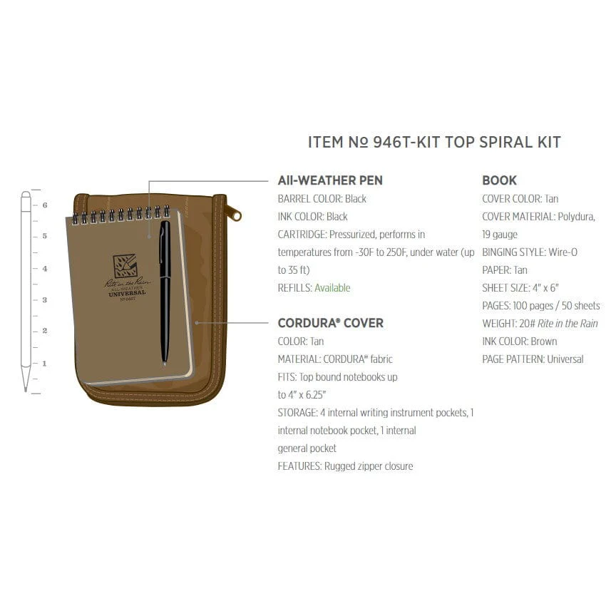 RITR 946-Kit Tactical Notebook Kit - Image 5