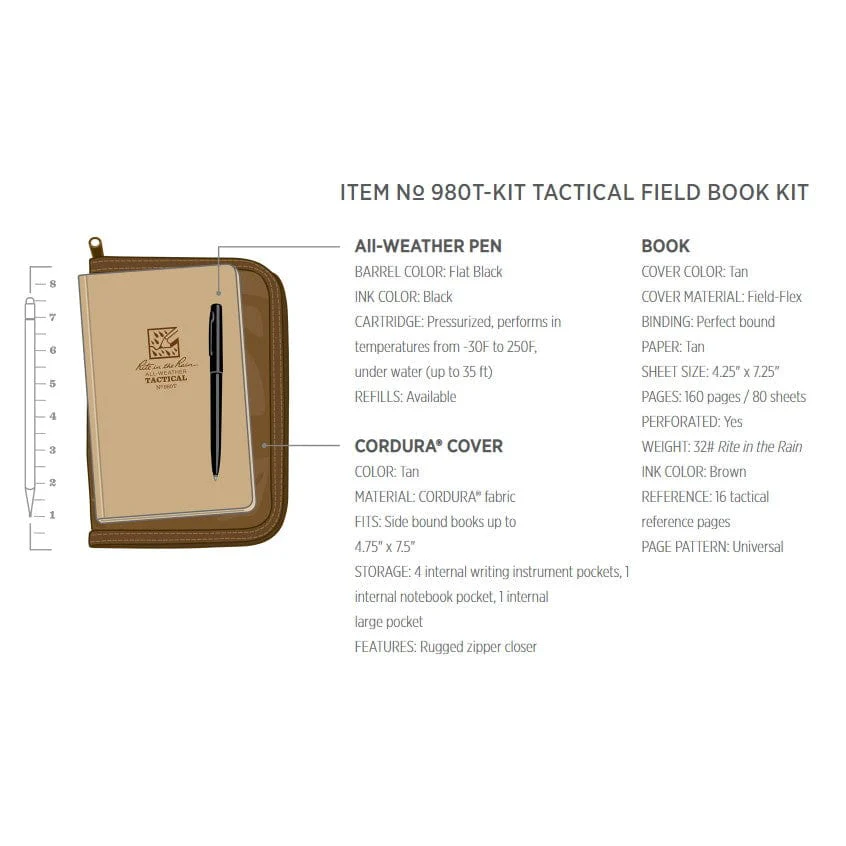 RITR Tactical Field Book Kit 4.25x7.25 - Image 4