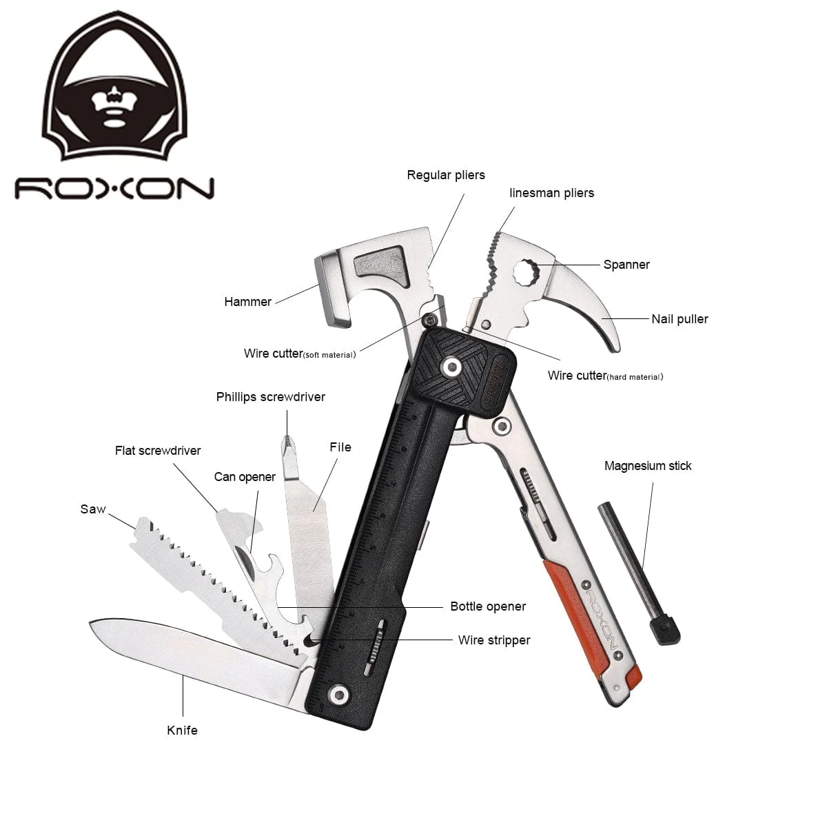 Roxon Hammer 17-in-1 Multi-Tool - Image 3