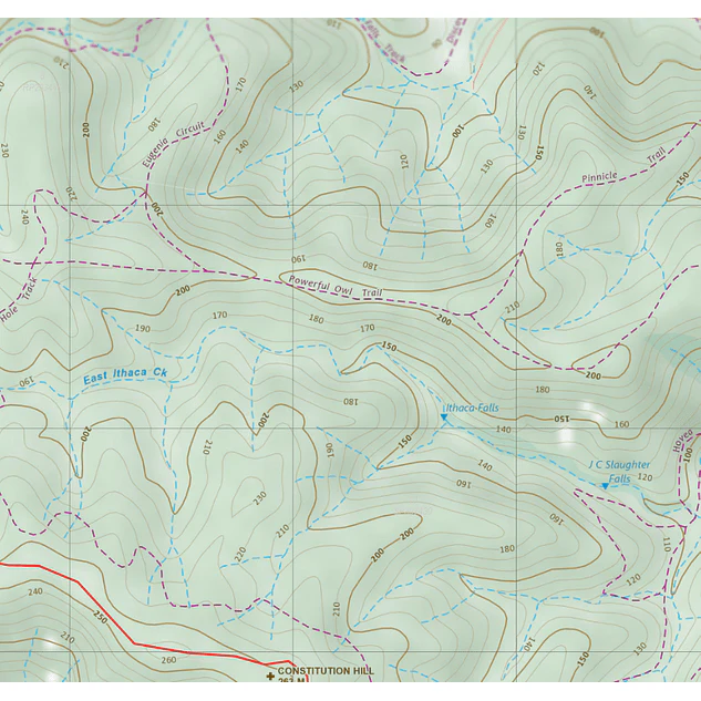 World Wide Maps Mount Coot-Tha Map - Image 2